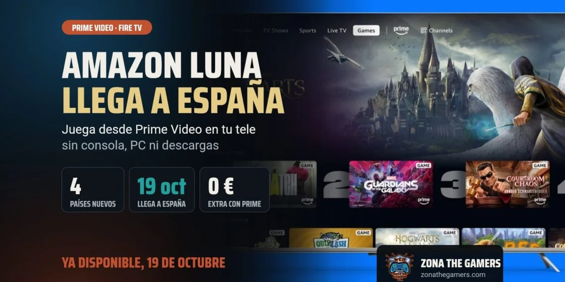 Amazon Luna llega a Prime Video en España: juega sin consola en tu Fire TV