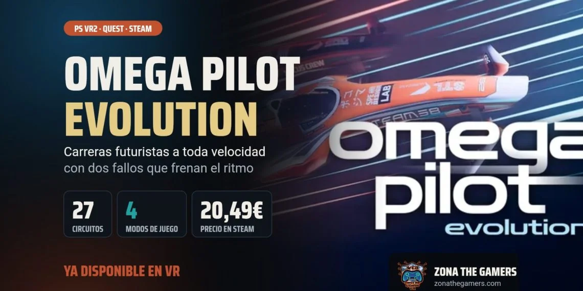 Omega Pilot Evolution: carreras VR a toda velocidad con dos fallos graves